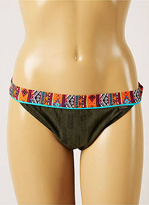 Bas de maillot de bain imprimé fantaisie bikini vert BANANA MOON femme
