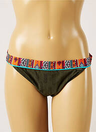 Bas de maillot de bain imprimé fantaisie bikini vert BANANA MOON femme