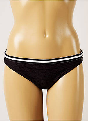 Bas de maillot de bain effet matière satinée culotte noir BANANA MOON femme