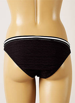 Bas de maillot de bain effet matière satinée culotte noir BANANA MOON femme