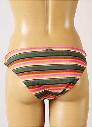 Bas de maillot de bain effet matière satinée culotte vert BANANA MOON femme