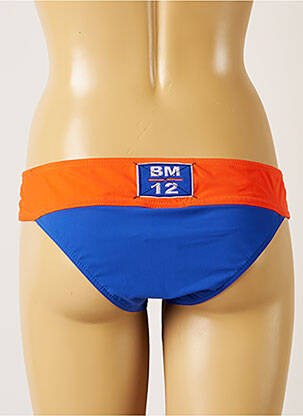 Bas de maillot de bain effet matière satinée culotte bleu BANANA MOON femme