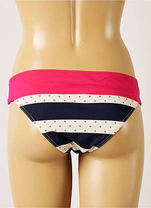 Bas de maillot de bain effet matière satinée culotte rose BANANA MOON femme
