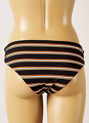Bas de maillot de bain effet matière satinée culotte noir BANANA MOON femme