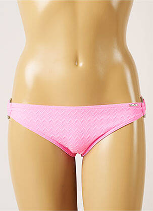 Bas de maillot de bain effet matière satinée culotte rose BANANA MOON femme