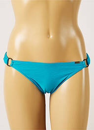 Bas de maillot de bain effet matière satinée bikini bleu BANANA MOON femme
