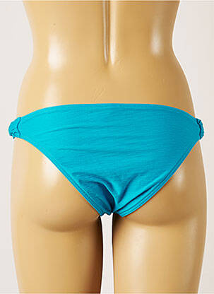 Bas de maillot de bain tissage texturé bikini bleu BANANA MOON femme
