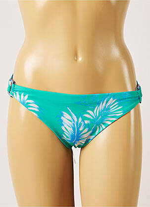 Bas de maillot de bain imprimé tie and dye culotte vert BANANA MOON femme