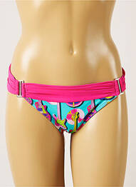 Bas de maillot de bain imprimé fantaisie culotte rose BANANA MOON femme