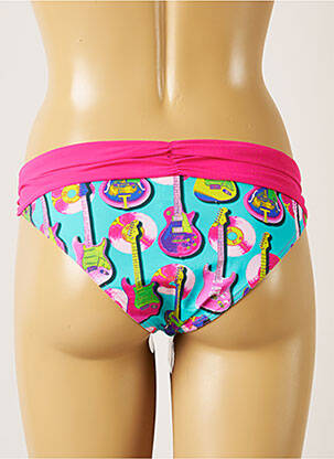 Bas de maillot de bain imprimé fantaisie culotte rose BANANA MOON femme