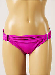 Bas de maillot de bain effet matière satinée culotte rose BANANA MOON femme