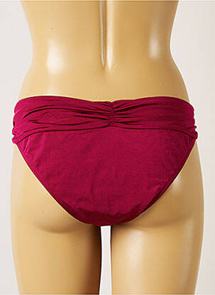 Bas de maillot de bain effet matière satinée culotte rose BANANA MOON femme