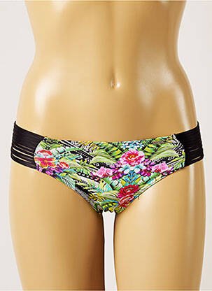 Bas de maillot de bain imprimé tie and dye culotte vert BANANA MOON femme