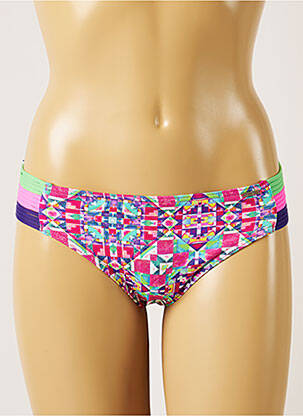 Bas de maillot de bain imprimé fantaisie culotte rose BANANA MOON femme