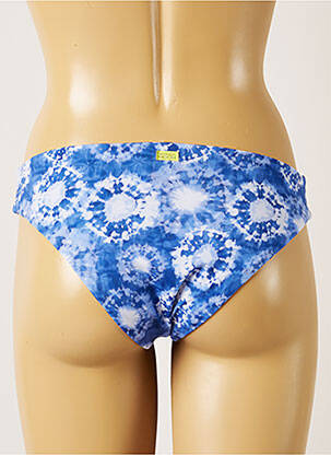 Bas de maillot de bain effet matière satinée bikini bleu BANANA MOON femme