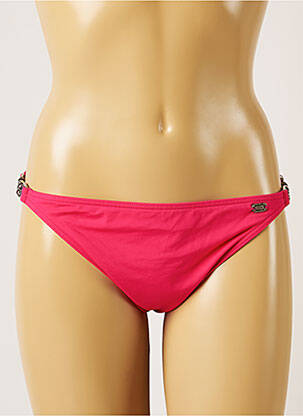 Bas de maillot de bain effet matière satinée bikini rose BANANA MOON femme