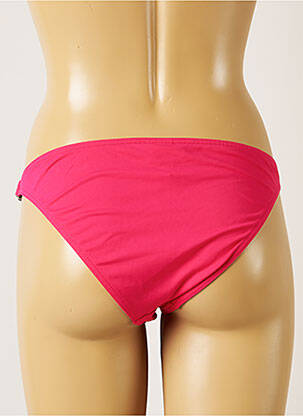 Bas de maillot de bain effet matière satinée bikini rose BANANA MOON femme