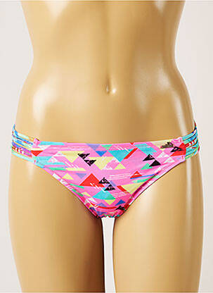 Bas de maillot de bain effet matière satinée bikini rose BANANA MOON femme