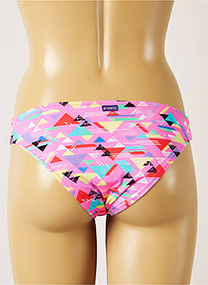 Bas de maillot de bain effet matière satinée bikini rose BANANA MOON femme