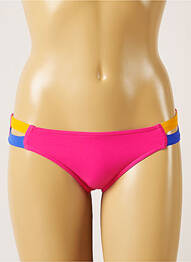 Bas de maillot de bain effet matière satinée culotte rose BANANA MOON femme