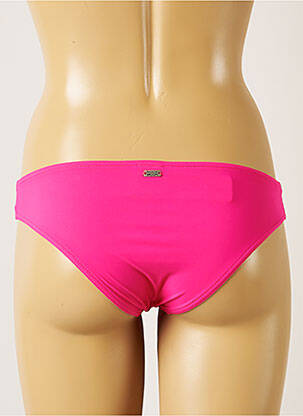 Bas de maillot de bain effet matière satinée culotte rose BANANA MOON femme