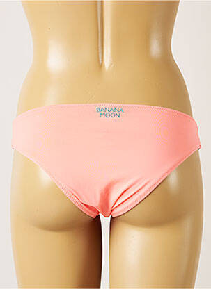 Bas de maillot de bain effet matière satinée culotte orange BANANA MOON femme