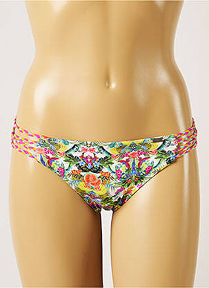 Bas de maillot de bain imprimé tie and dye culotte vert BANANA MOON femme