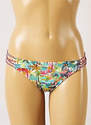Bas de maillot de bain imprimé tie and dye bikini vert BANANA MOON femme