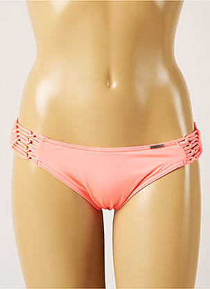 Bas de maillot de bain effet matière satinée culotte rose BANANA MOON femme