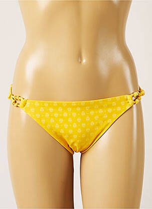 Bas de maillot de bain imprimé fantaisie bikini jaune BANANA MOON femme