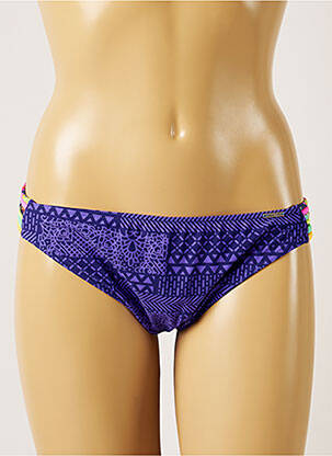 Bas de maillot de bain imprimé fantaisie bikini violet BANANA MOON femme