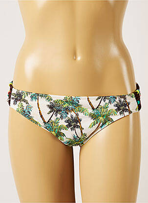 Bas de maillot de bain imprimé tie and dye bikini beige BANANA MOON femme