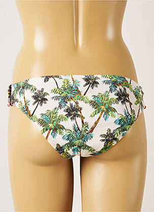 Bas de maillot de bain imprimé tie and dye bikini beige BANANA MOON femme