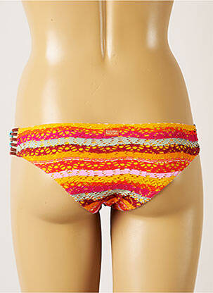 Bas de maillot de bain effet matière satinée bikini orange BANANA MOON femme
