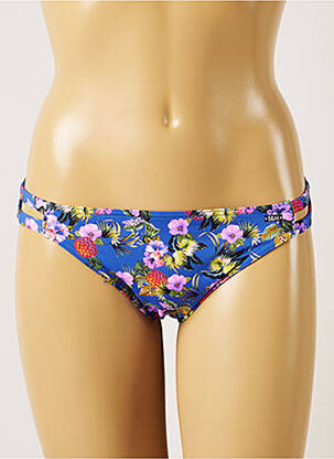 Bas de maillot de bain imprimé tie and dye bikini bleu BANANA MOON femme