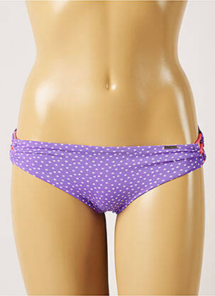 Bas de maillot de bain imprimé fantaisie bikini violet BANANA MOON femme