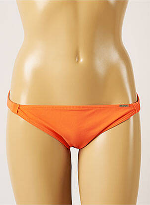 Bas de maillot de bain effet matière satinée bikini orange BANANA MOON femme