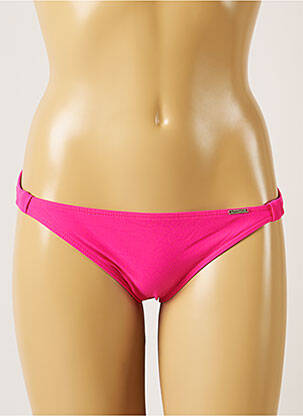 Bas de maillot de bain effet matière satinée bikini noir BANANA MOON femme
