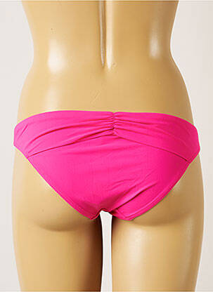 Bas de maillot de bain effet matière satinée bikini rose BANANA MOON femme