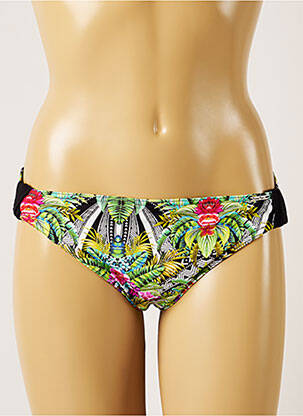 Bas de maillot de bain imprimé tie and dye culotte vert BANANA MOON femme