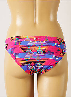 Bas de maillot de bain effet matière satinée culotte rose BANANA MOON femme