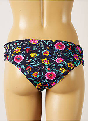 Bas de maillot de bain imprimé fleurs culotte bleu BANANA MOON femme