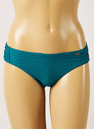 Bas de maillot de bain effet matière satinée culotte vert BANANA MOON femme