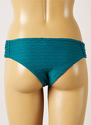 Bas de maillot de bain effet matière satinée culotte vert BANANA MOON femme