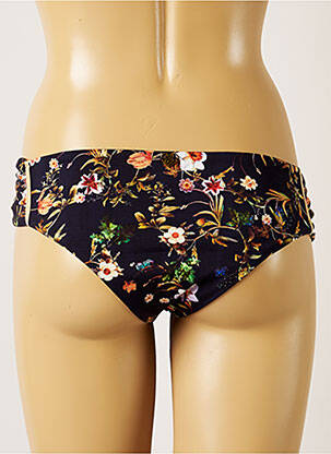 Bas de maillot de bain imprimé fleurs culotte noir BANANA MOON femme