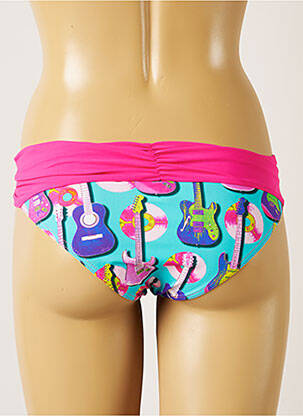 Bas de maillot de bain imprimé fantaisie culotte rose BANANA MOON femme