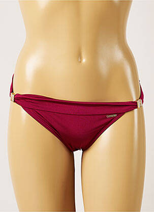 Bas de maillot de bain effet matière satinée culotte violet BANANA MOON femme