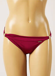 Bas de maillot de bain effet matière satinée culotte violet BANANA MOON femme