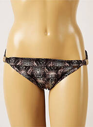 Bas de maillot de bain imprimé fantaisie bikini gris BANANA MOON femme
