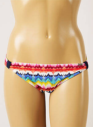 Bas de maillot de bain effet matière satinée bikini jaune BANANA MOON femme